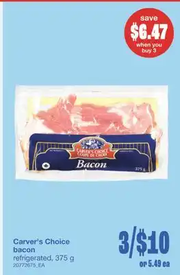 Wholesale Club BACON, 375 G offer