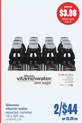 Wholesale Club VITAMIN WATER, 12 X 591 ML offer