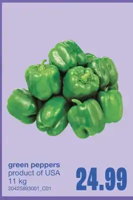 Wholesale Club GREEN PEPPERS, 11 KG offer