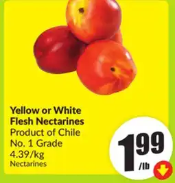 FreshCo Yellow or White Flesh Nectarines Product of Chile No 1 Grade offer