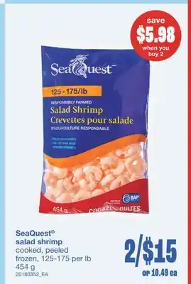 Wholesale Club SALAD SHRIMP, 125-175 PER LB 454 G offer