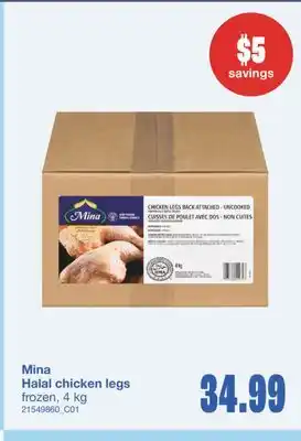 Wholesale Club HALAL CHICKEN LEGS, 4 KG offer