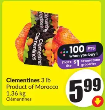 FreshCo Clementines 3 lb Product of Morocco offer