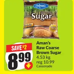 FreshCo Aman's Raw Coarse Brown Sugar offer