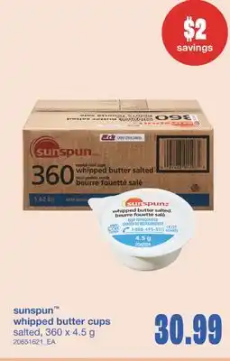 Wholesale Club WHIPPED BUTTER CUPS, 360 X 4.5 G offer