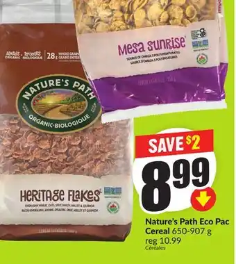 FreshCo Nature's Path Eco Pac Cereal 650 - 907 g offer