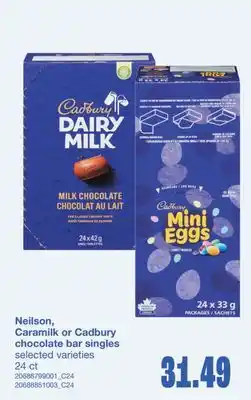 Wholesale Club CHOCOLATE BAR SINGLES, 24 CT offer