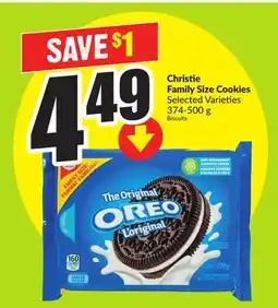 FreshCo Christie Family Size Cookies Selected Varieties 374 - 500 g offer