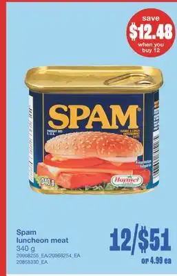 Wholesale Club LUNCHEON MEAT, 340 G offer