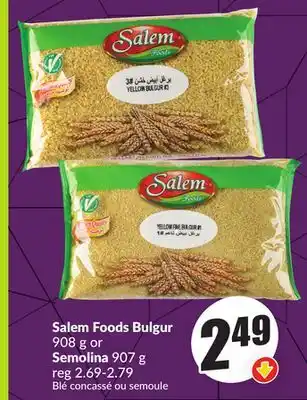 FreshCo Salem Foods Bulgur 908 g or Semolina 907 g offer