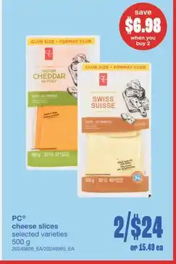 Wholesale Club CHEESE SLICES, 500 G offer