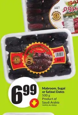 FreshCo Mabroom Sugai or Safawi Dates 500 g Product of Saudi Arabia offer