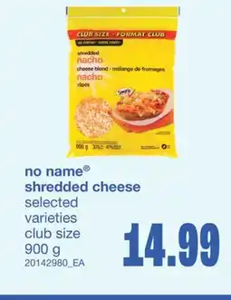 Wholesale Club SHREDDED CHEESE, 900 G offer