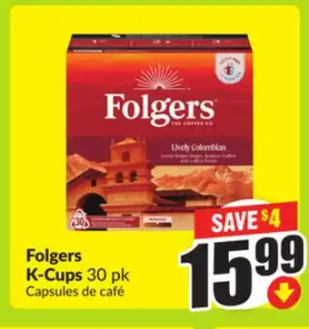 FreshCo Folgers K-Cups 30 pk offer