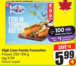 FreshCo High Liner Family Favorites Frozen 350-700 g offer