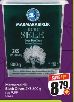 FreshCo Marmarabirlik Black Olives 2XS 800 g offer