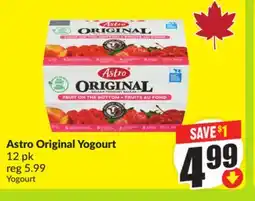 FreshCo Astro Original Yogurt 12 pk offer