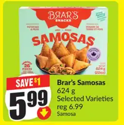 FreshCo Brar's Samosas 624 g Selected Varieties offer