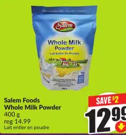 FreshCo Salem Foods Whole Milk Powder 400 g offer