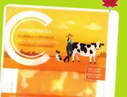 FreshCo Compliments Natural Cheddar Cheese Slices 210-230 g offer