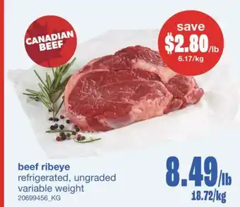 Wholesale Club BEEF RIBEYE offer