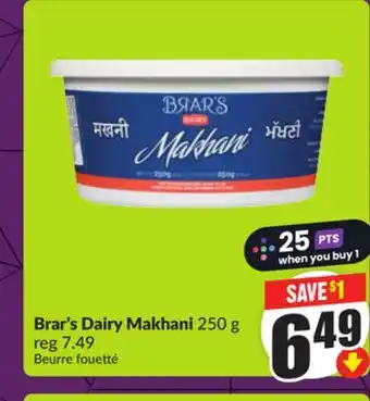 FreshCo Brar's Dairy Makhani 250 g offer