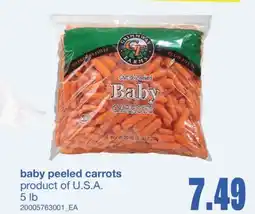 Wholesale Club BABY PEELED CARROTS, 5 LB offer