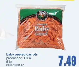 Wholesale Club BABY PEELED CARROTS, 5 LB offer