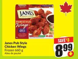 FreshCo Janes Pub Style Chicken Wings Frozen 660g offer