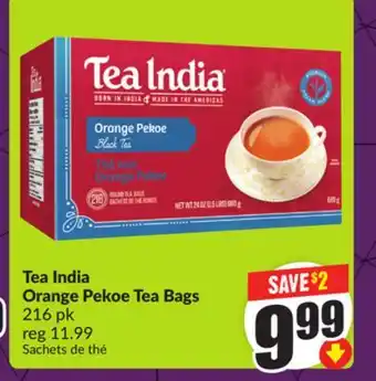 FreshCo Tea India Orange Pekoe Tea Bags 216 pk offer