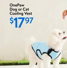 Walmart OnePaw Dog or Cat Cooling Vest offer