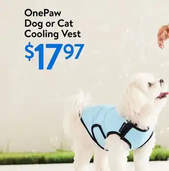 Walmart OnePaw Dog or Cat Cooling Vest offer