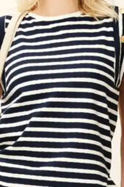 Walmart Mexx Striped Crew-Neck Knit Top offer