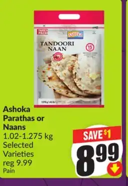 FreshCo Ashoka Parathas or Naans offer