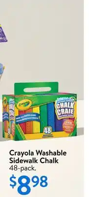 Walmart Crayola Washable Sidewalk Chalk offer