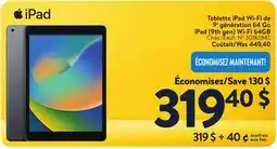 Walmart iPad (9th gen) Wi-Fi 64 GB offer