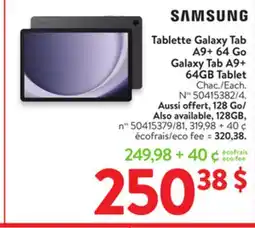 Walmart Tablette Galaxy Tab A9 + 64 Go Galaxy Tab A9+ 64GB Tablet offer