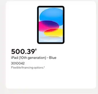 Staples iPad (10th generation) - Blue offer