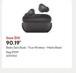 Staples Beats Solo Buds - True Wireless - Matte Black offer