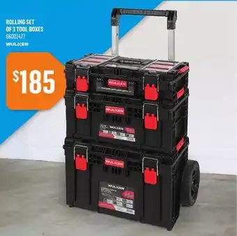 Canac Rolling Set of 3 Tool Boxes offer