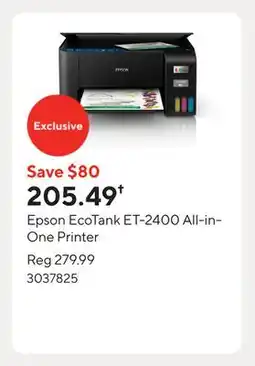 Staples Epson EcoTank ET-2400 All-in-One Printer offer