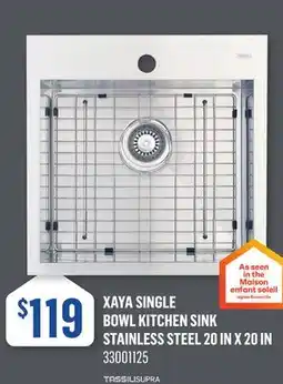 Canac Xaya Single Bowl Kitchen Sink offer