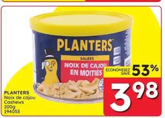 Rossy PLANTERS Cashews offer