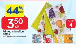 Rossy Printed microfiber cloths offer