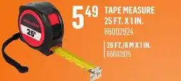 Canac Tape Measure 26 ft./8 m x 1 in offer