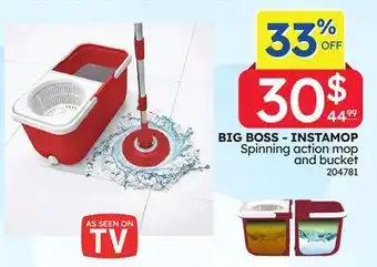 Rossy BIG BOSS - INSTAMOP Spinning action mop and bucket offer