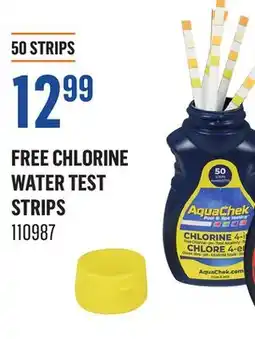 Canac Free Chlorine Water Test Strips offer