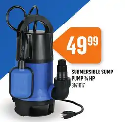 Canac Submersible Sump Pump 3/4 HP offer