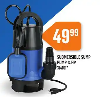 Canac Submersible Sump Pump 3/4 HP offer