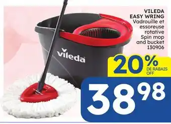 Rossy VILEDA EASY WRING Spin mop and bucket offer